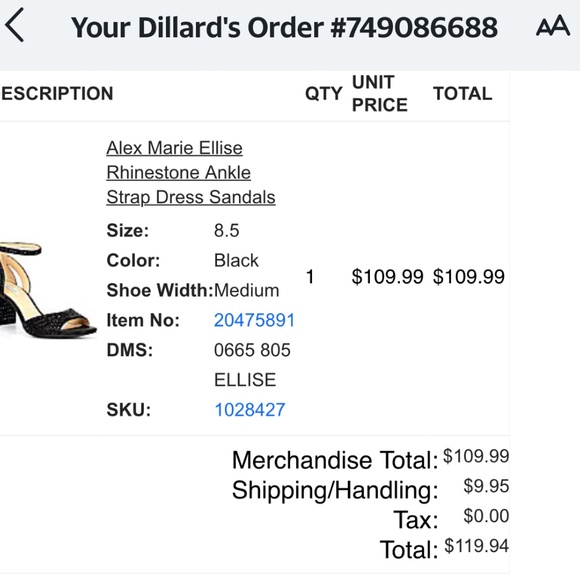 Dress shoes black sequin heeled sandals - Picture 7 of 7